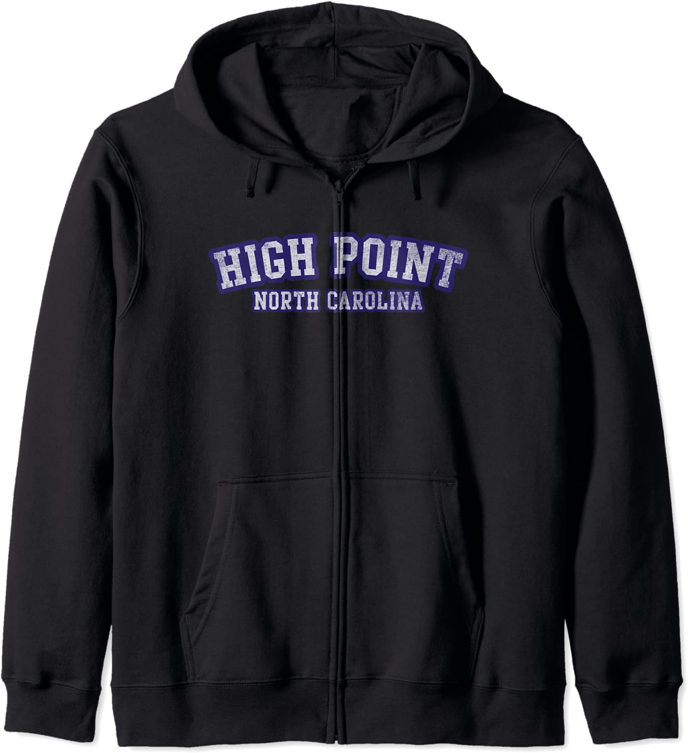 High Point North Carolina Athletic Text Sport Style Hoodie