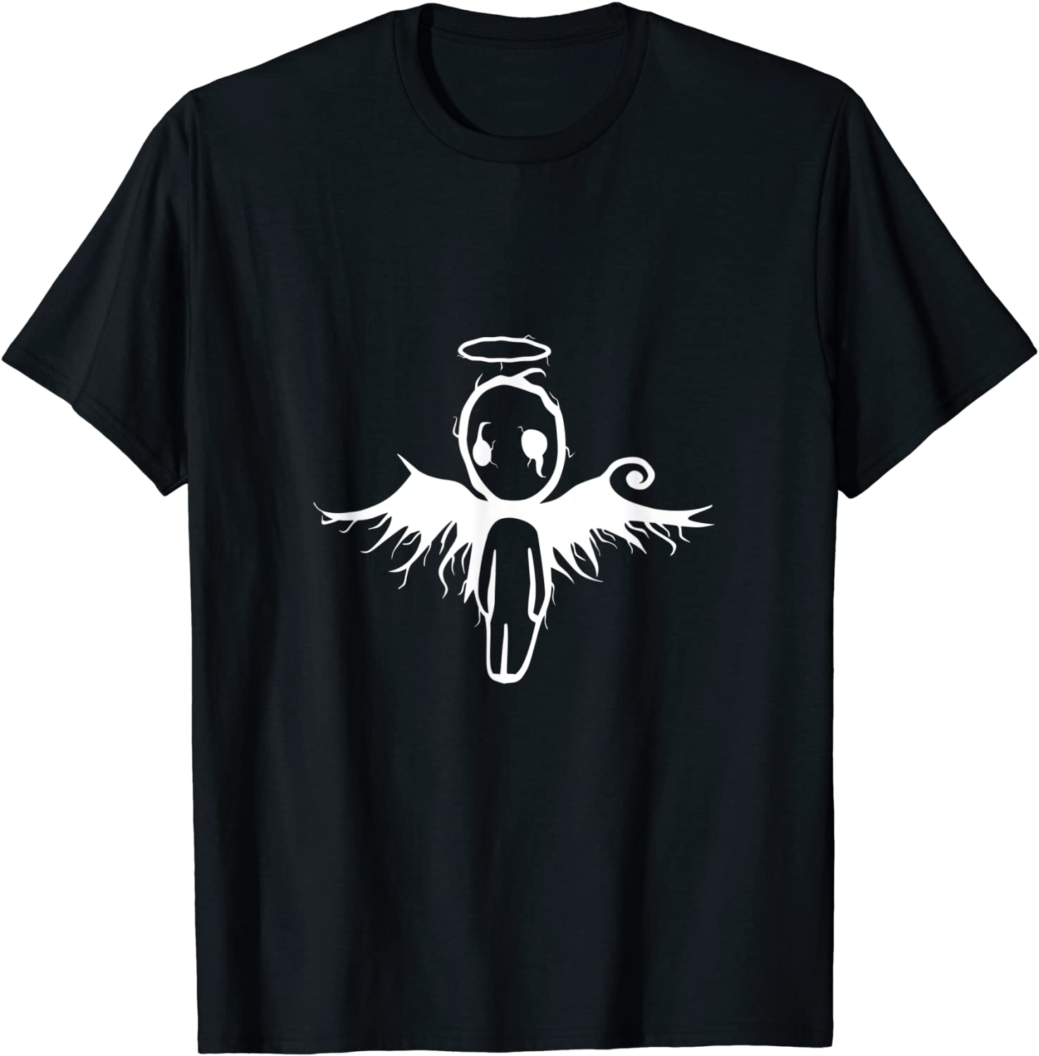 Cute Sad Emo Angel T-shirt
