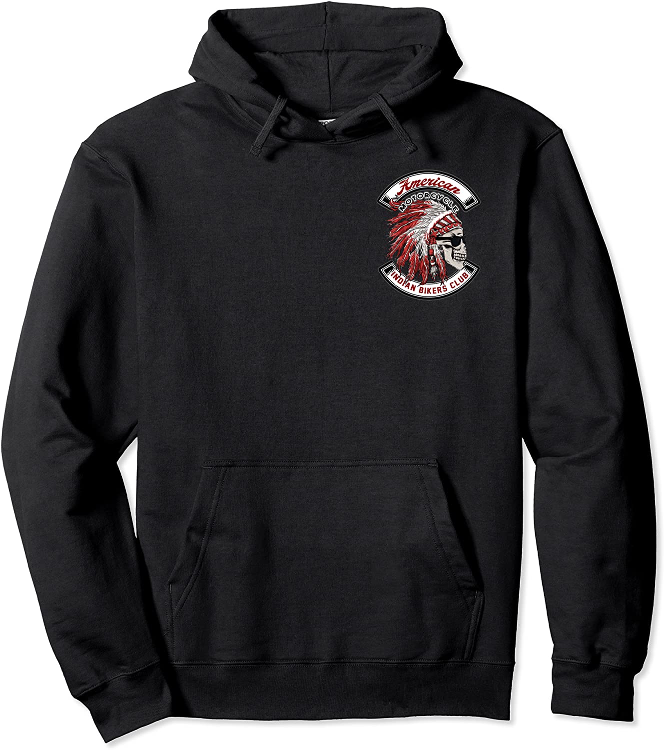 American Motorcycle Indian Bikers Club Motorcycle Biker Pullover Hoodie