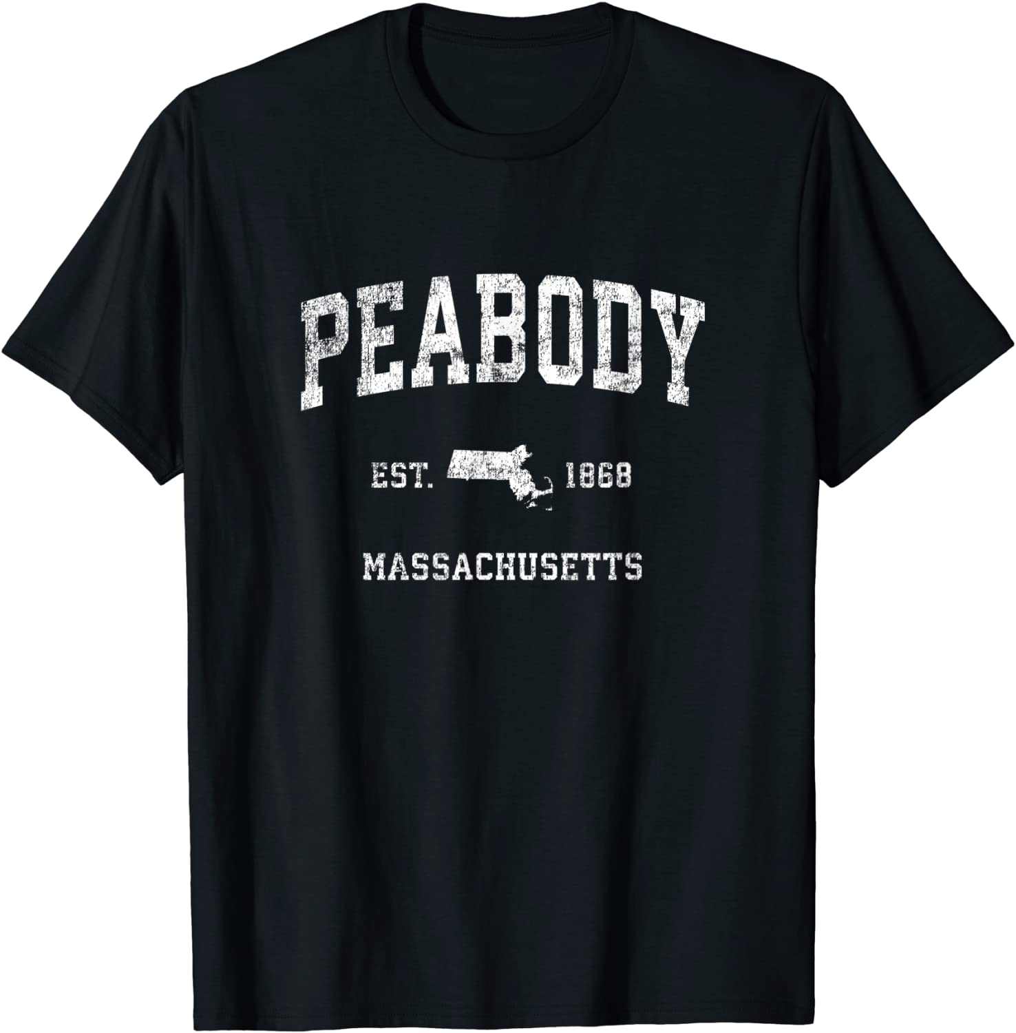 Peabody Massachusetts MA Vintage Athletic Sports Design T-Shirt