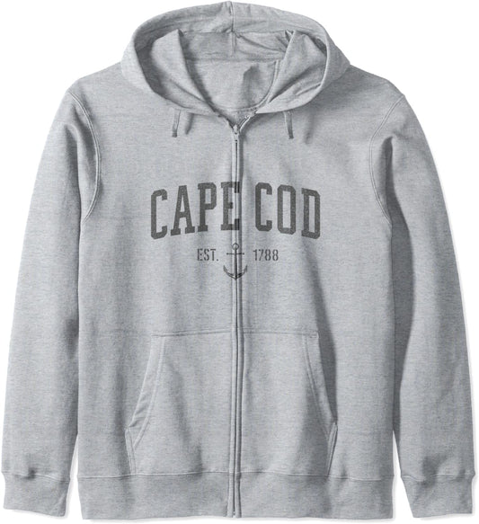 Cape Cod Massachusetts 1788 Nautical Look - Men Womens Hoodie