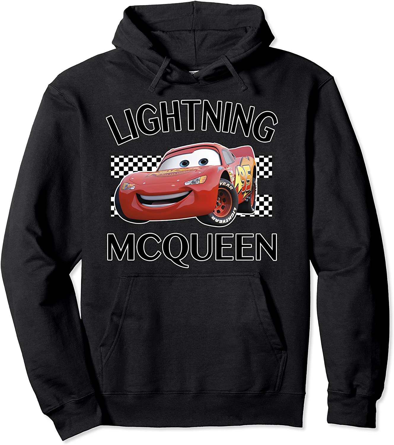 Disney Pixar Cars Lightning McQueen Finish Graphic Hoodie