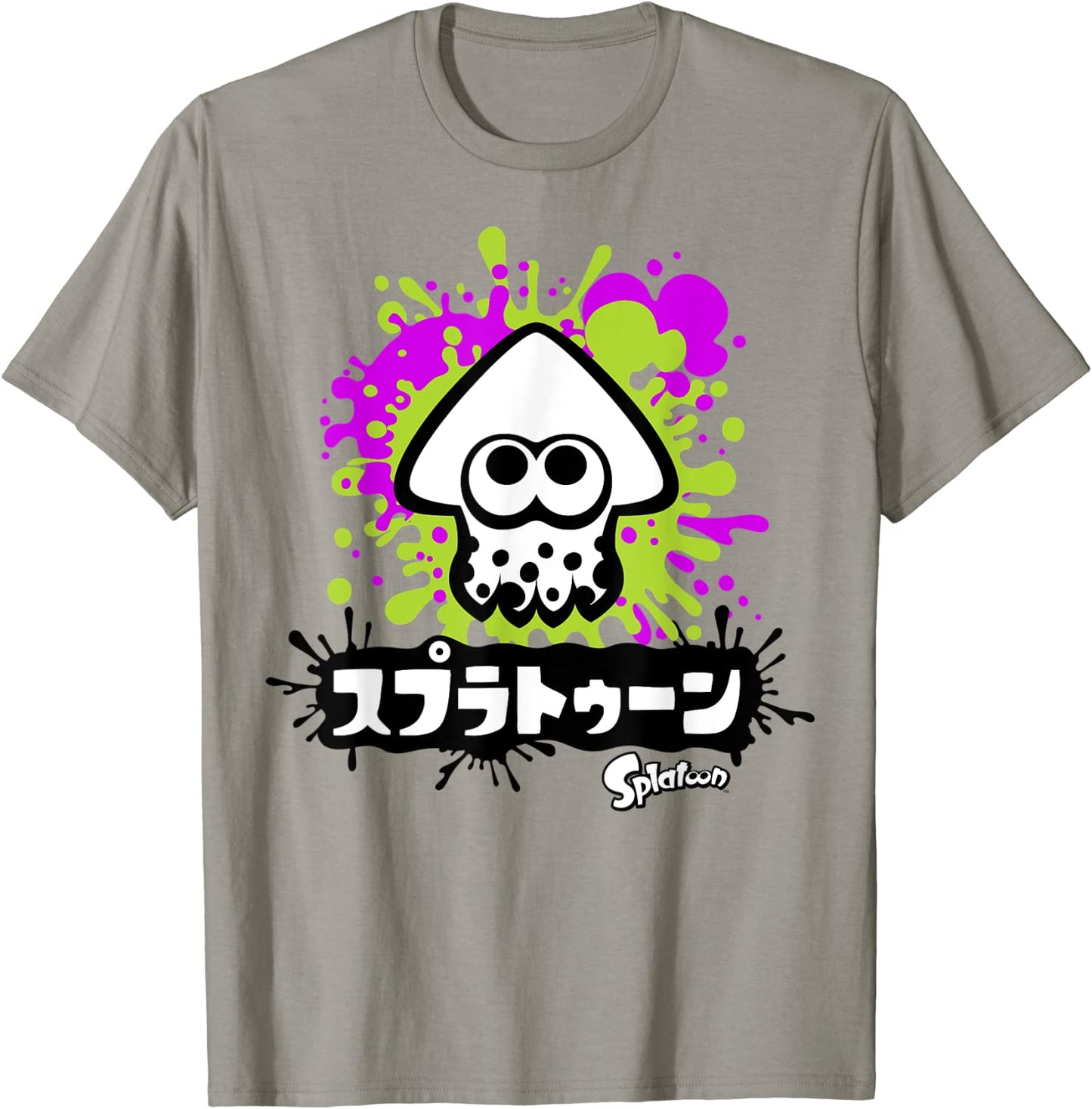 Nintendo Splatoon Inkling Text Splatter Graphic T-Shirt T-Shirt