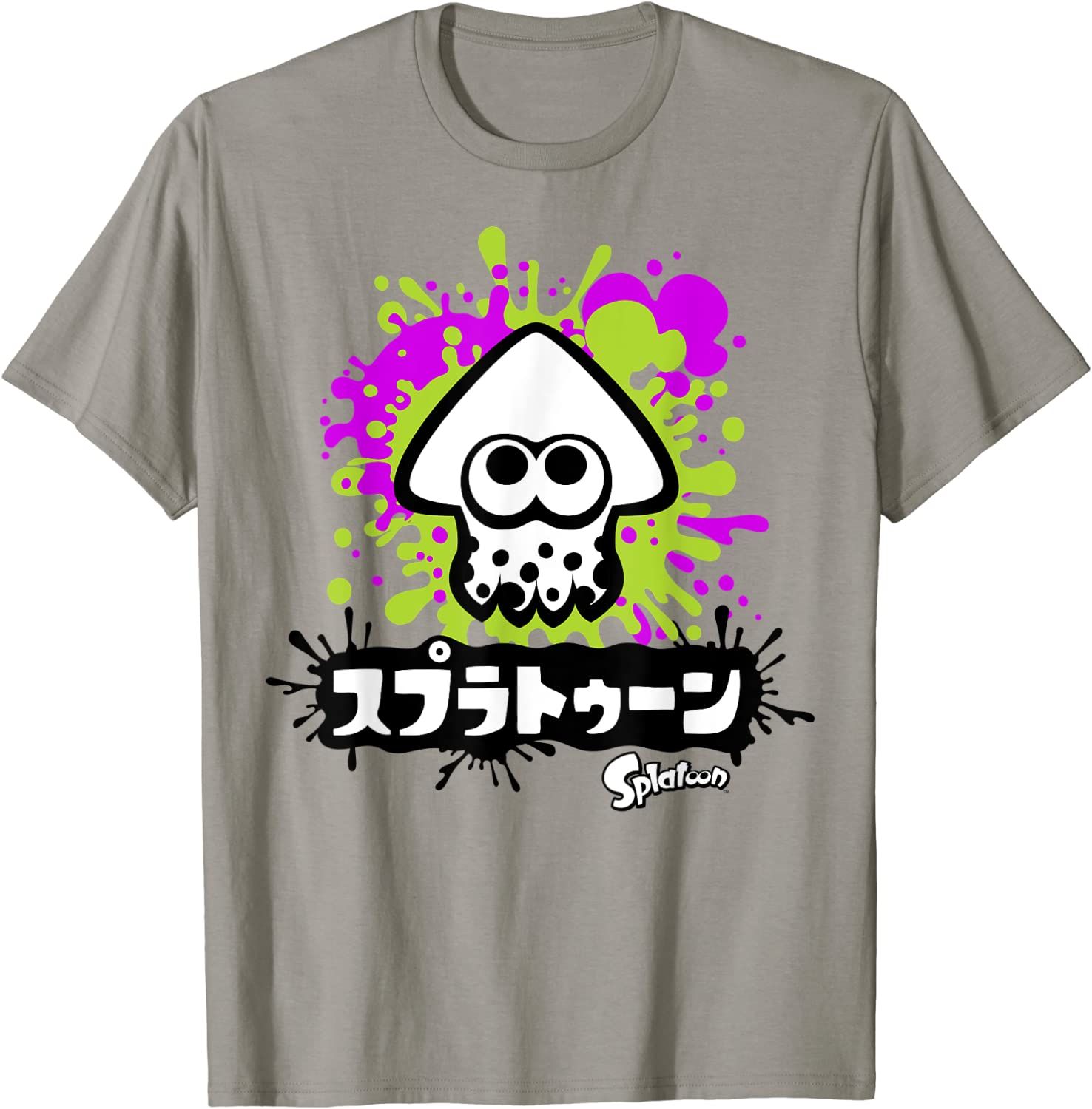 Nintendo Splatoon Inkling Text Splatter Graphic T-Shirt T-Shirt
