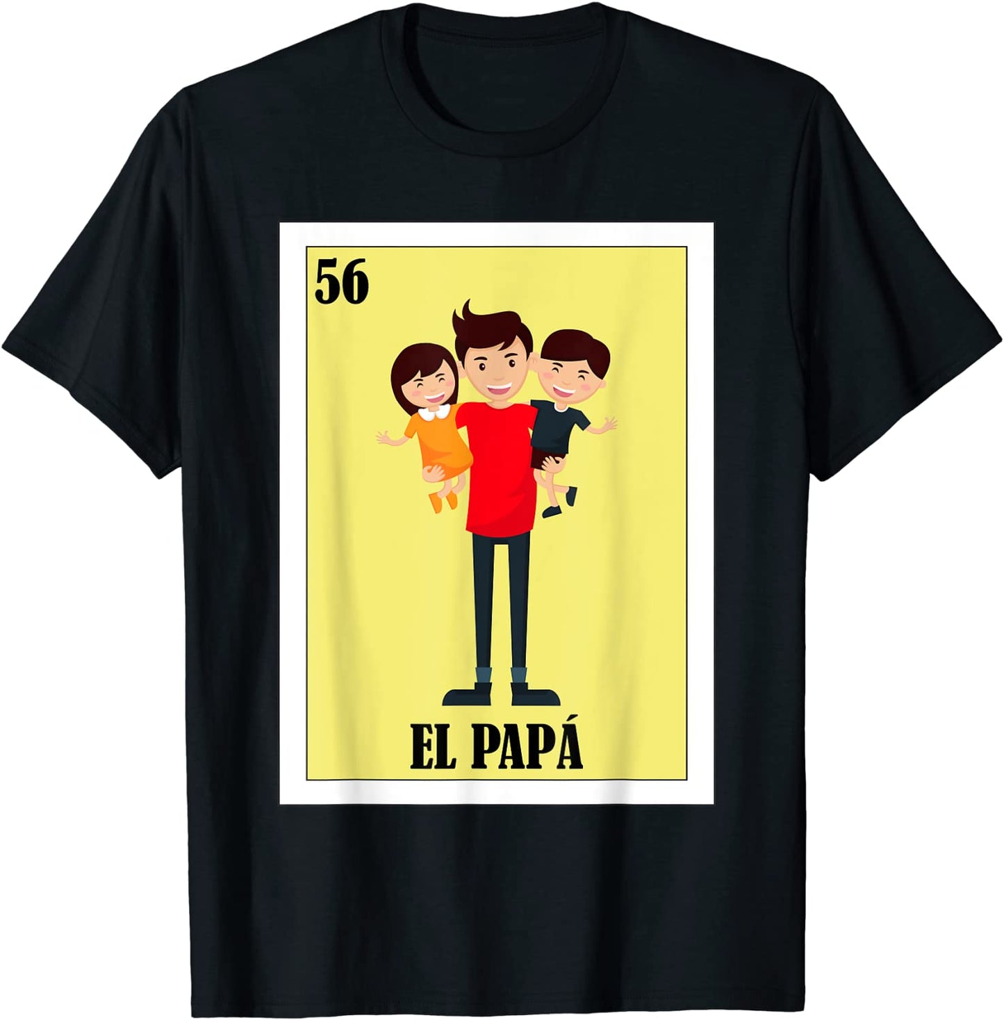 Mens Spanish Dad Lottery Gift - Mexican Bingo El Papa T-Shirt