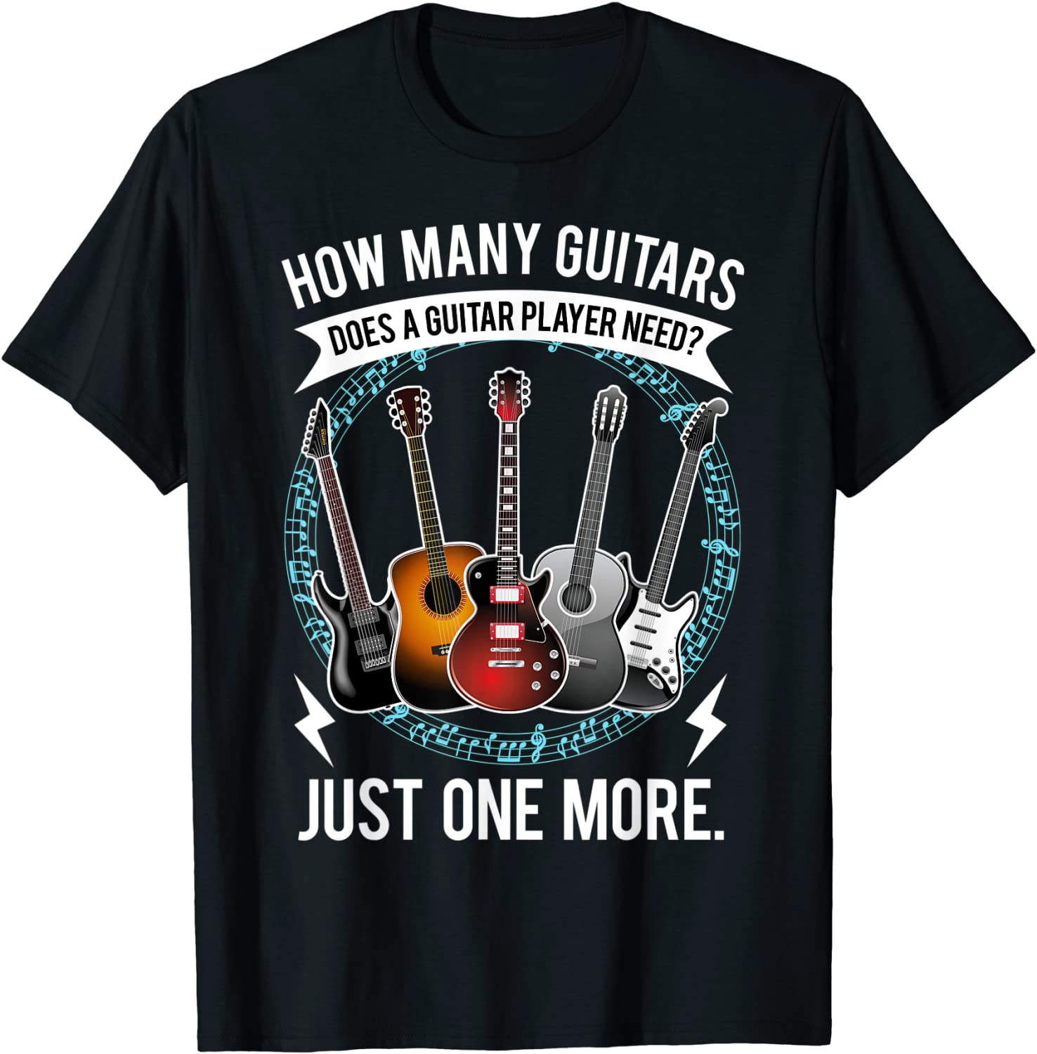 Guitar T Shirt How Many Guitars Gift For Guitar Player T-Shirt