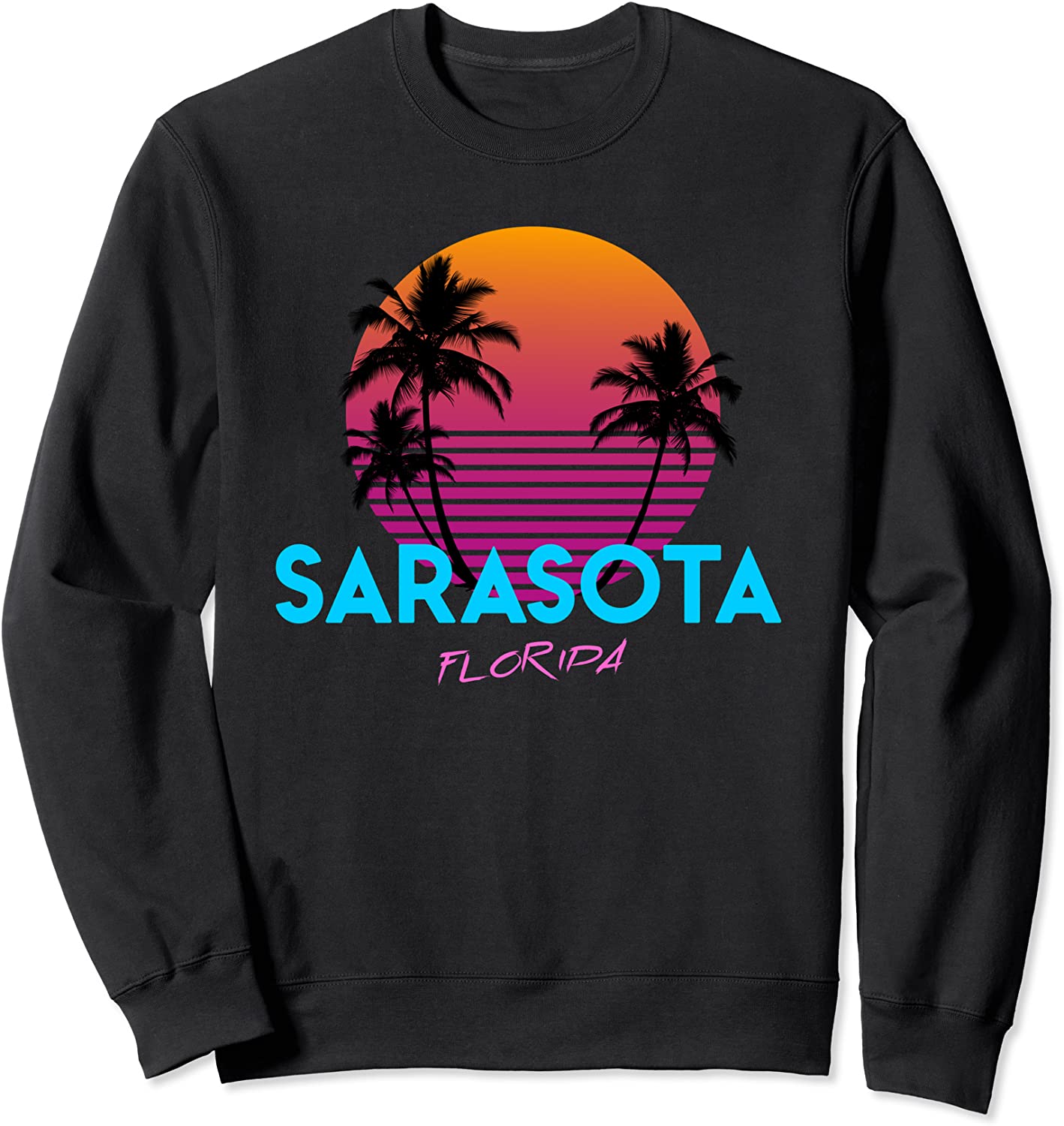 Sarasota Florida Retro 80s Sweatshirt