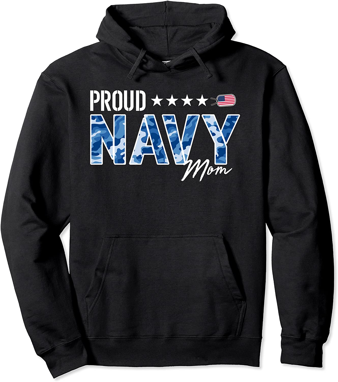 NWU Proud Navy Mother for Moms of Sailors and Veterans Pullover Hoodie