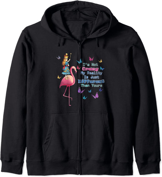 Alice in Wonderland Not Crazy Quote Hoodie