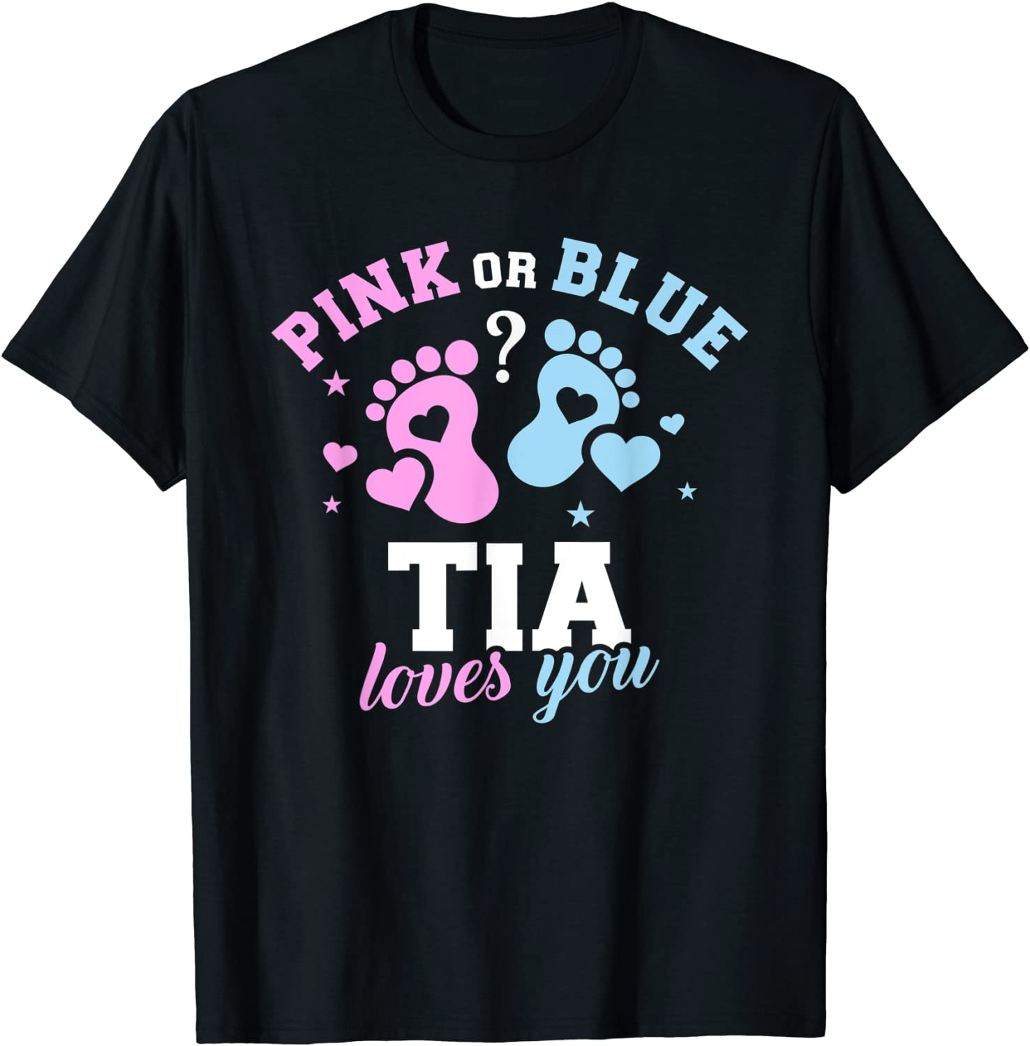 Gender reveal tia aunt T-Shirt