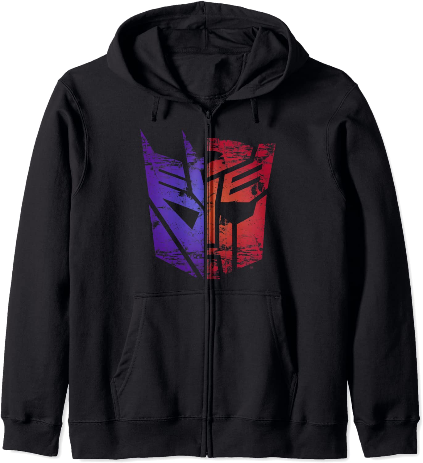 Transformers Decepticon Autobot Split Logo Hoodie