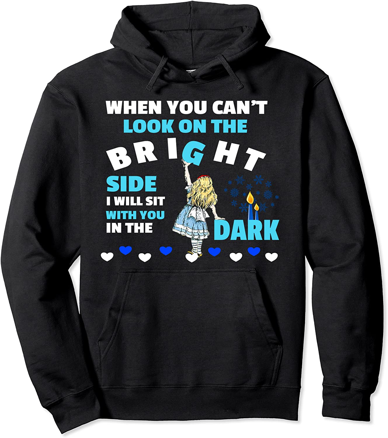 Alice in Wonderland Quote Men Women kids Gift Pullover Hoodie