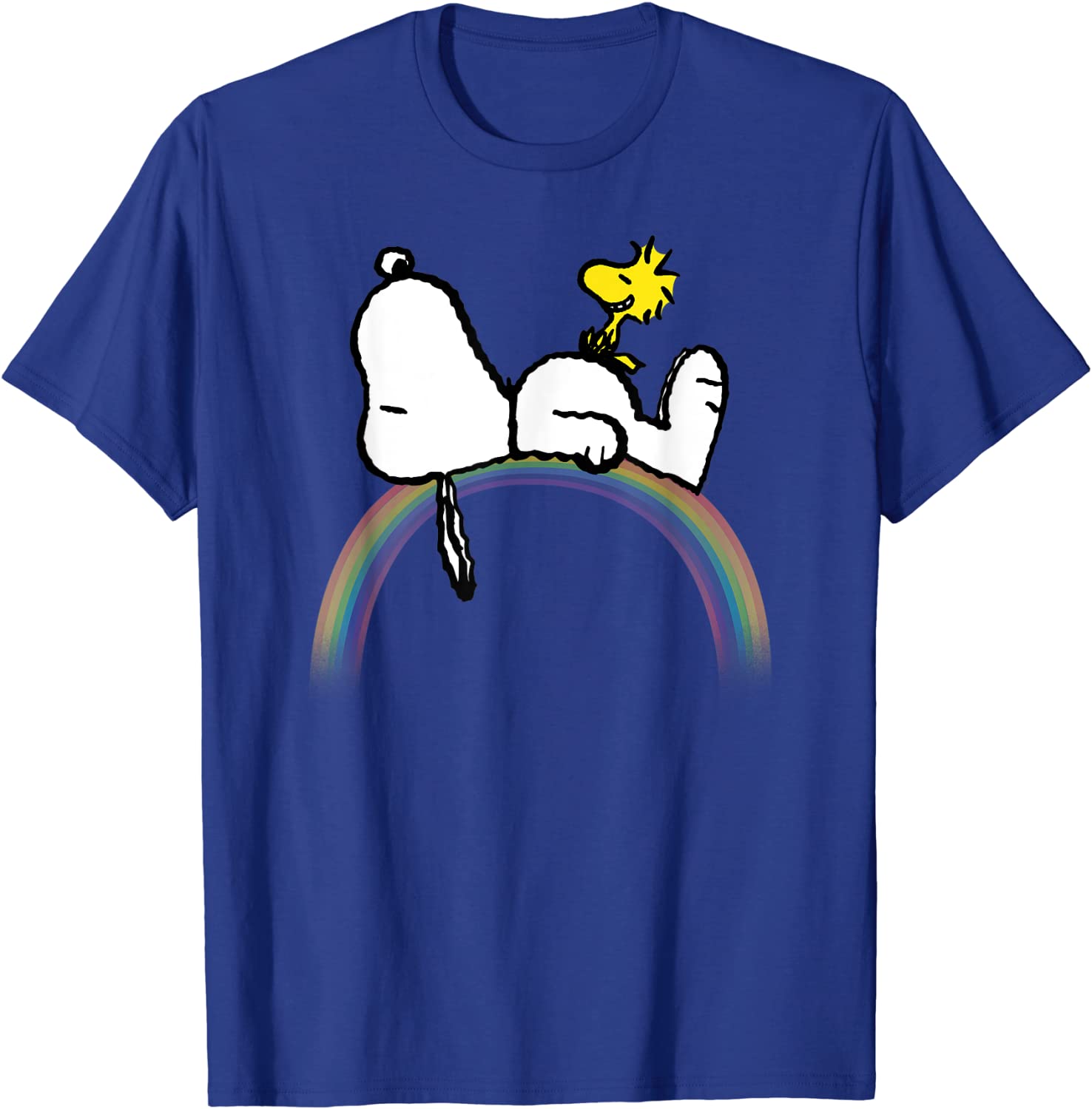 Peanuts Snoopy Woodstock rainbow T-shirt T-Shirt