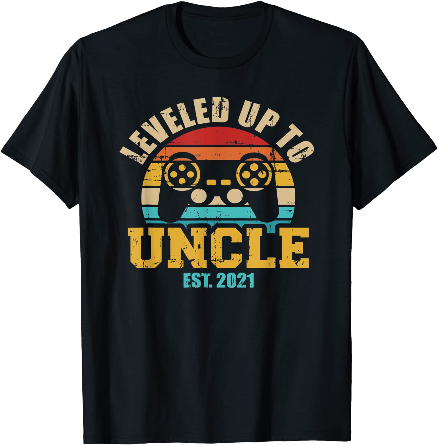 Leveled up to uncle 2021 vintage T-Shirt