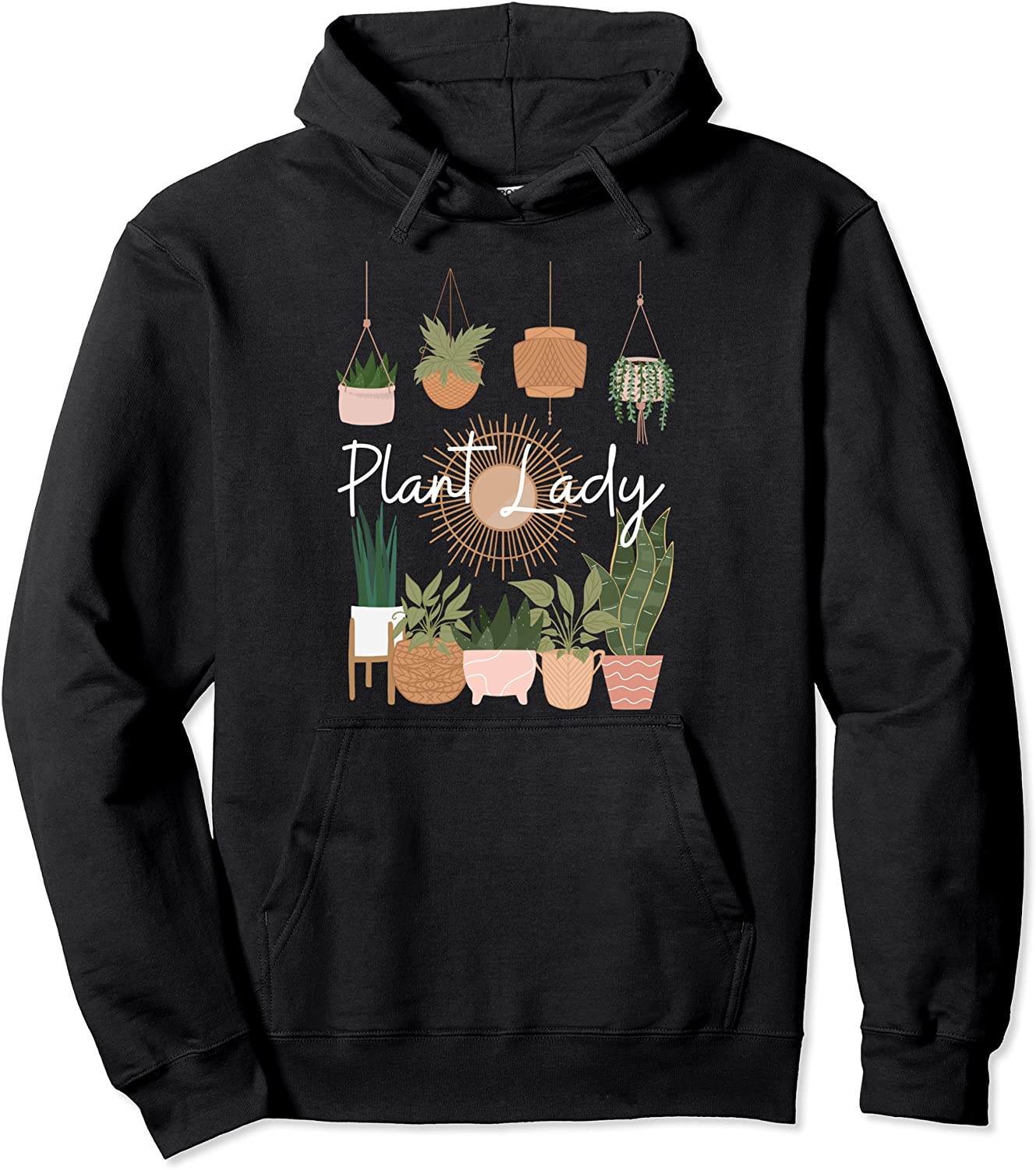 Plant Lady Mom Succulent Garden Flower Pullover Hoodie