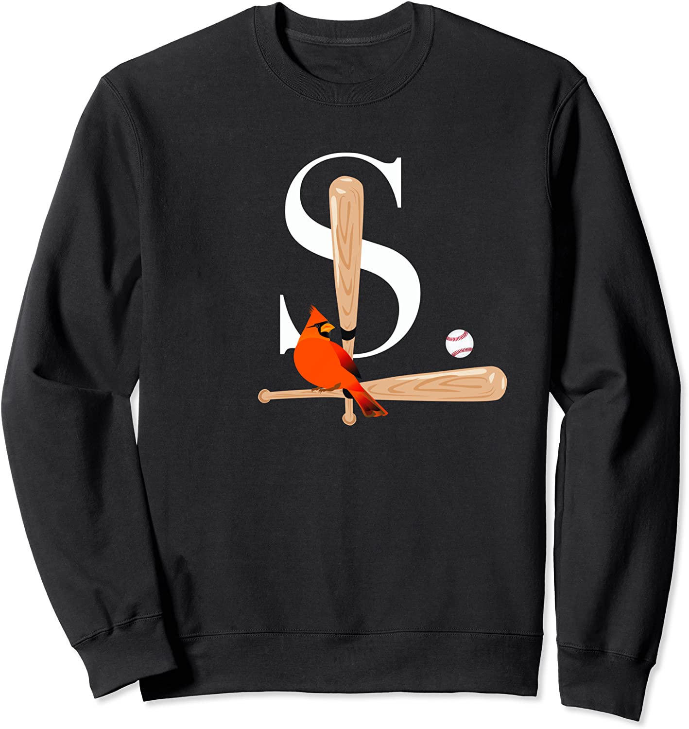 Saint Louis Red Cardinal Tshirt Bird Font Design Sweatshirt