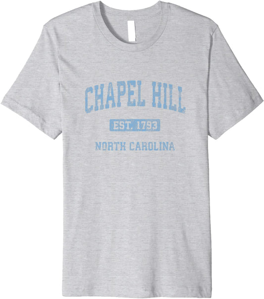 Chapel Hill North Carolina NC Vintage Athletic Sports Design Premium T-Shirt