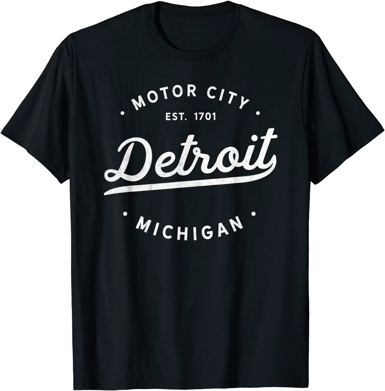Classic Retro Vintage Detroit Michigan Motor City T-Shirt
