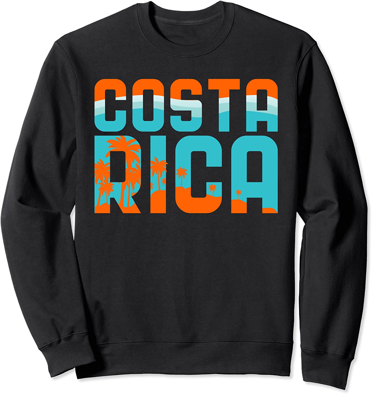 Costa Rica Vacation Souvenir Beach Surfing Travel Gift Sweatshirt