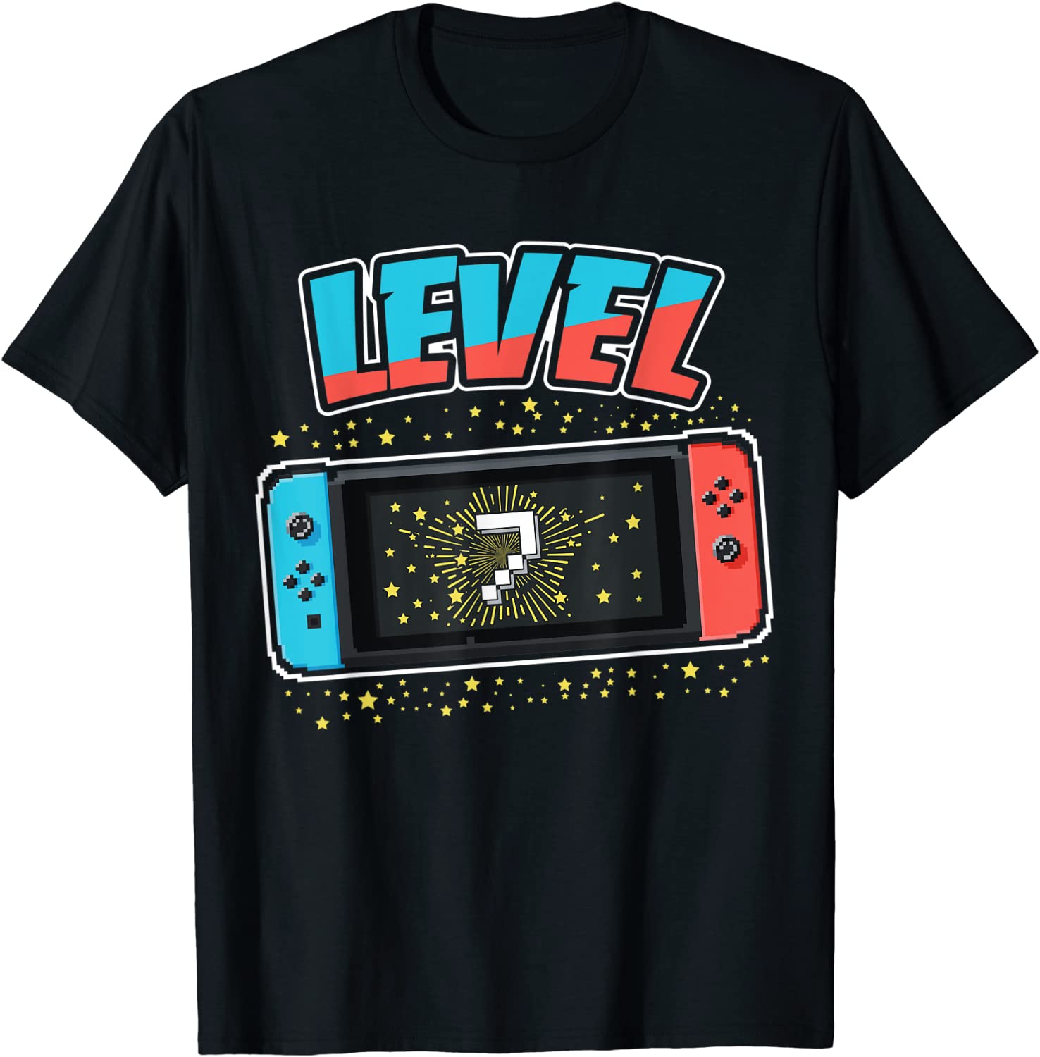 Level 7 Birthday Shirt Boy 7 Years Old Video Games Gift T-Shirt