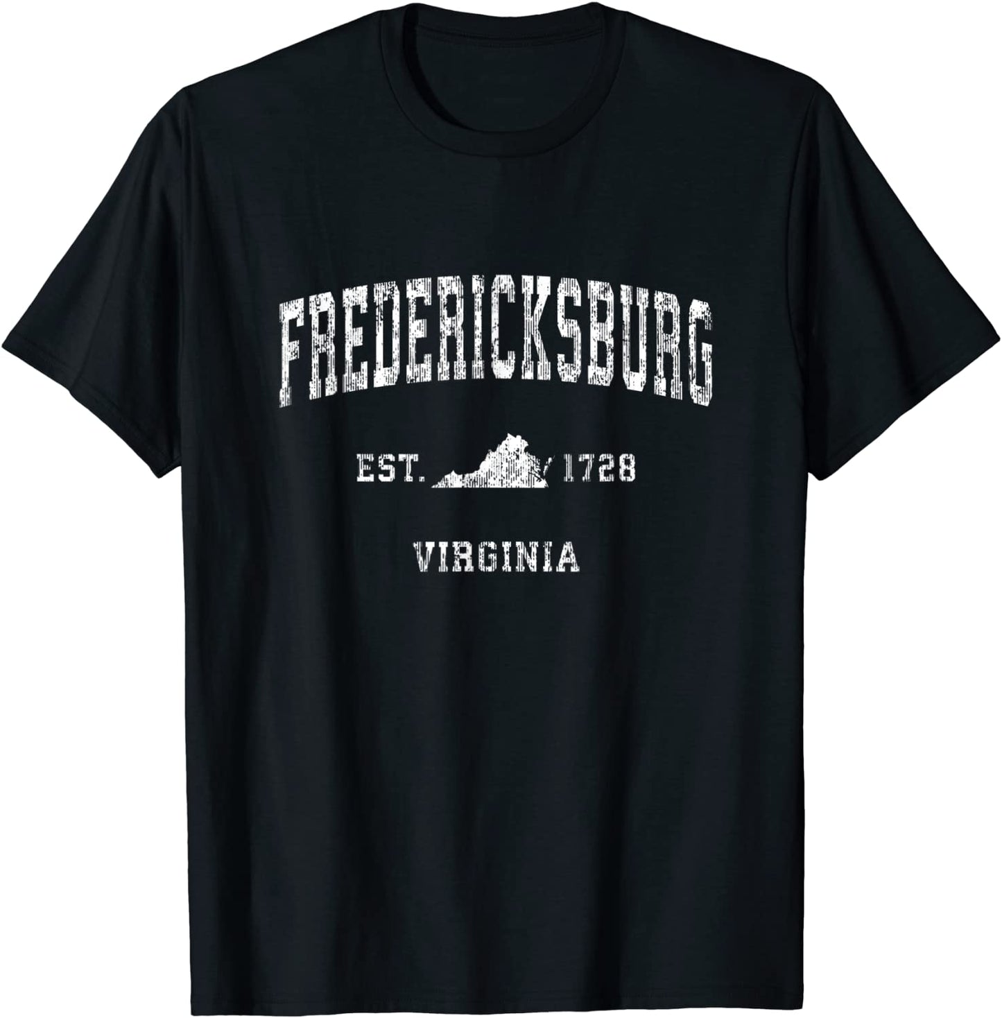 Fredericksburg Virginia VA Vintage Athletic Sports Design T-Shirt