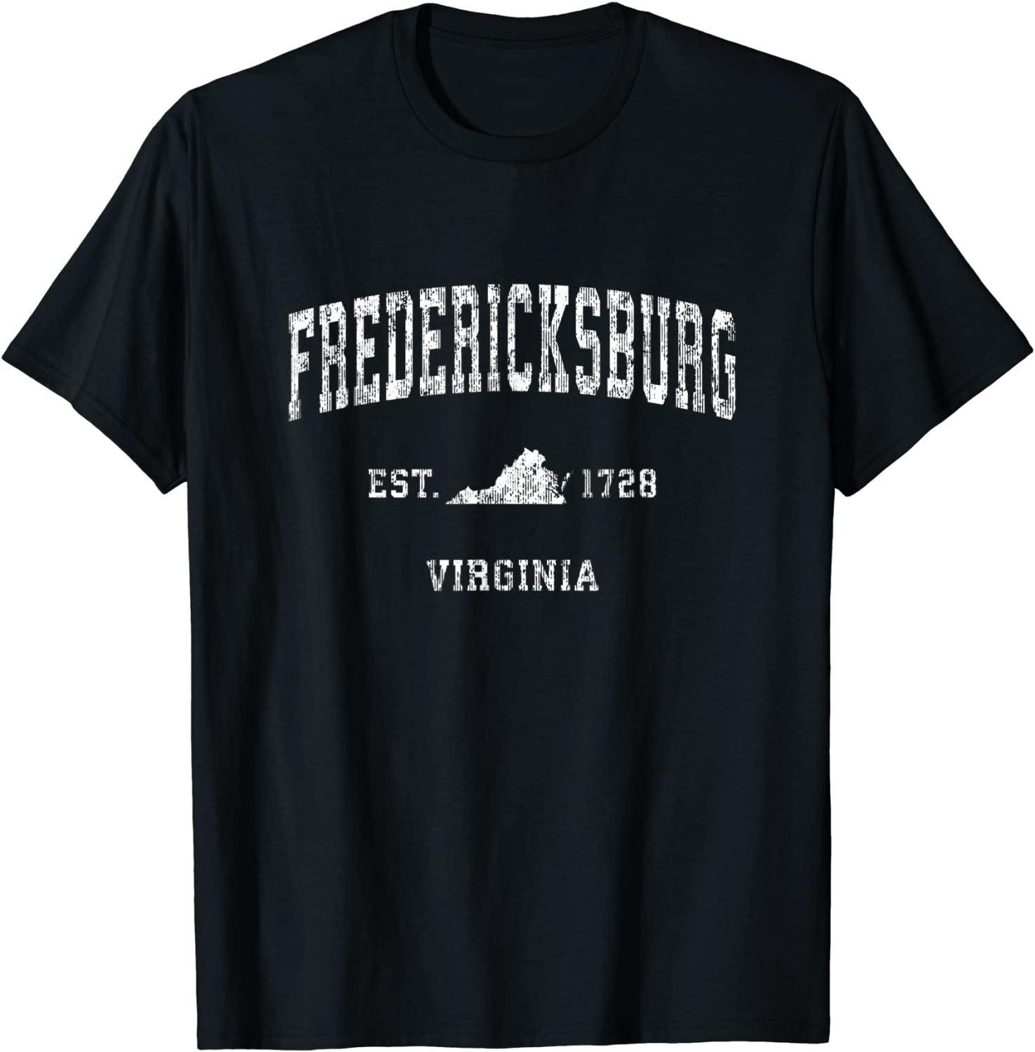 Fredericksburg Virginia VA Vintage Athletic Sports Design T-Shirt