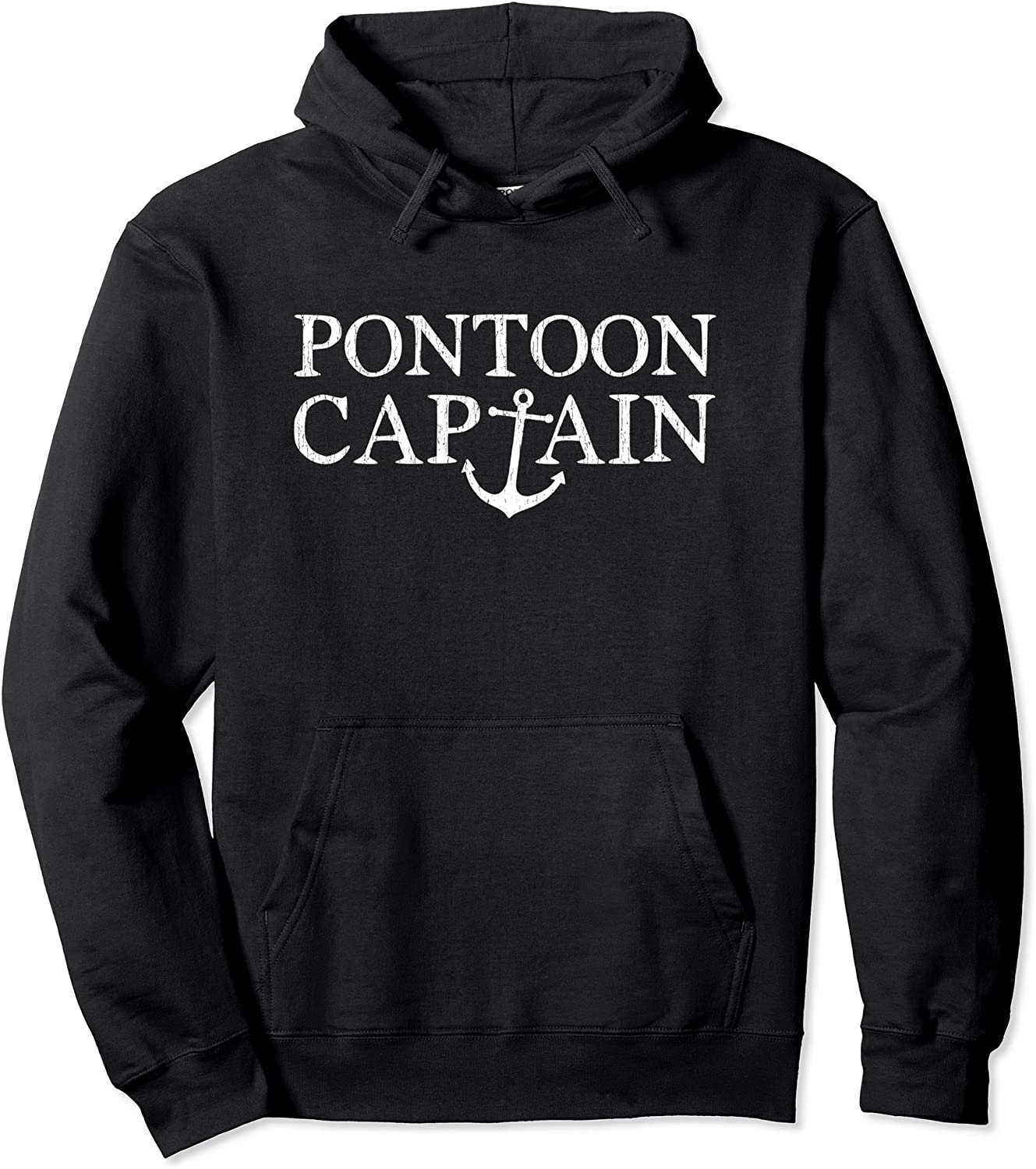Pontoon Captain Nautical Anchor Hoodie Sweatshirt