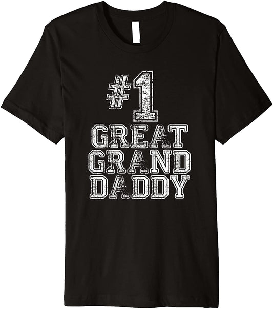 1 Great GrandDaddy - Number One Sports Fathers Day Gift Premium T-Shirt