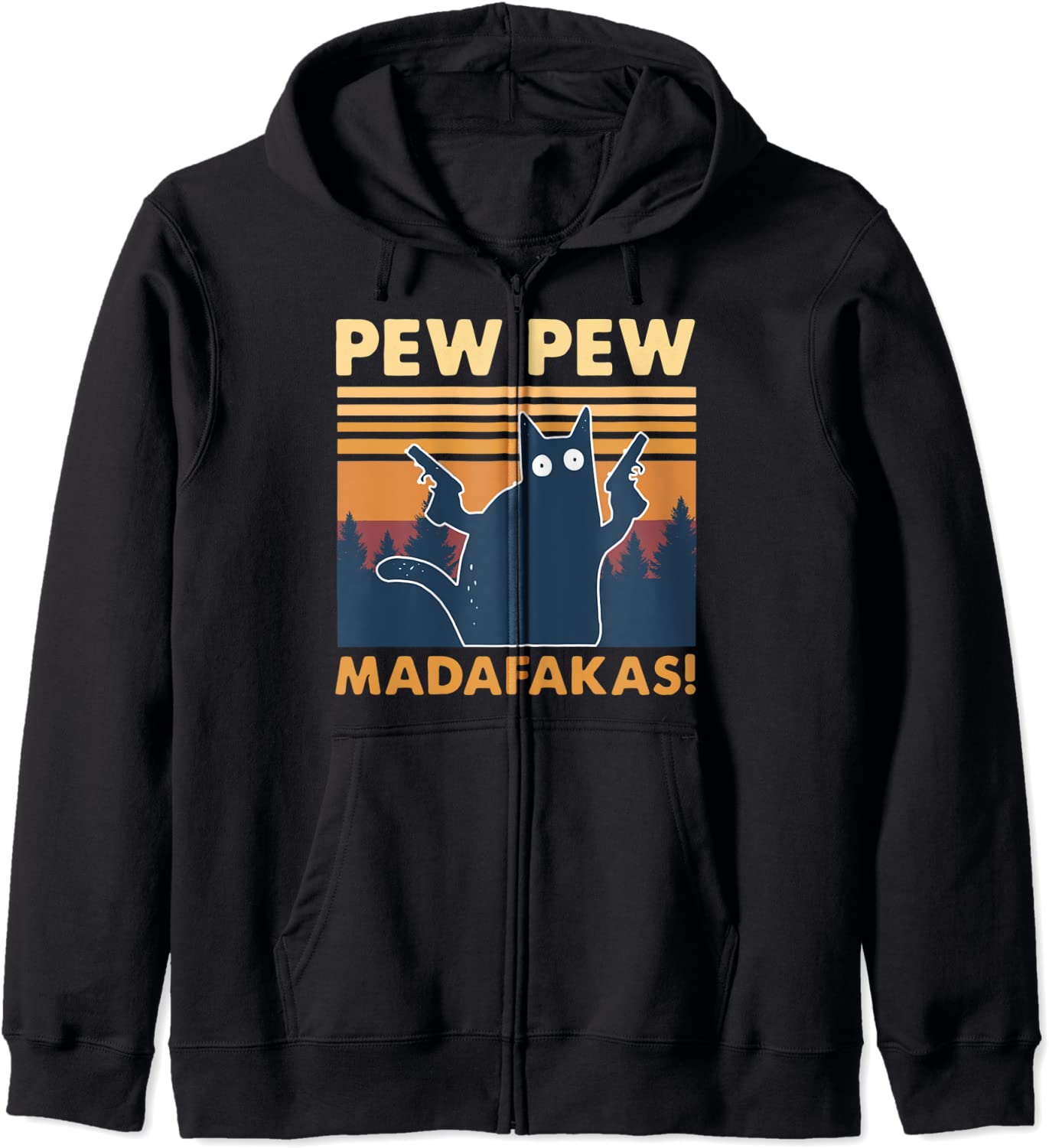 Vintage PewPewPew Madafakas T-Shirt Crazy Pew Cat Hoodie