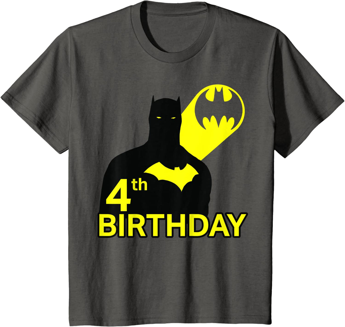 Kids DC Comics Batman 4th Birthday Silhouette T-Shirt