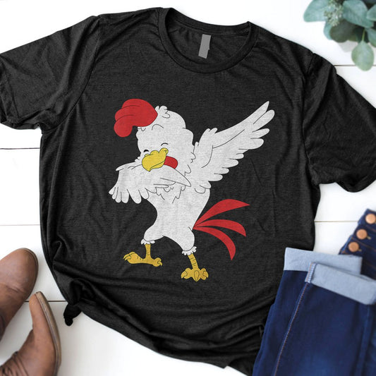 Chicken Dabbing Farmer Dab Dance Farming Egg Chicken T-Shirt T-Shirt