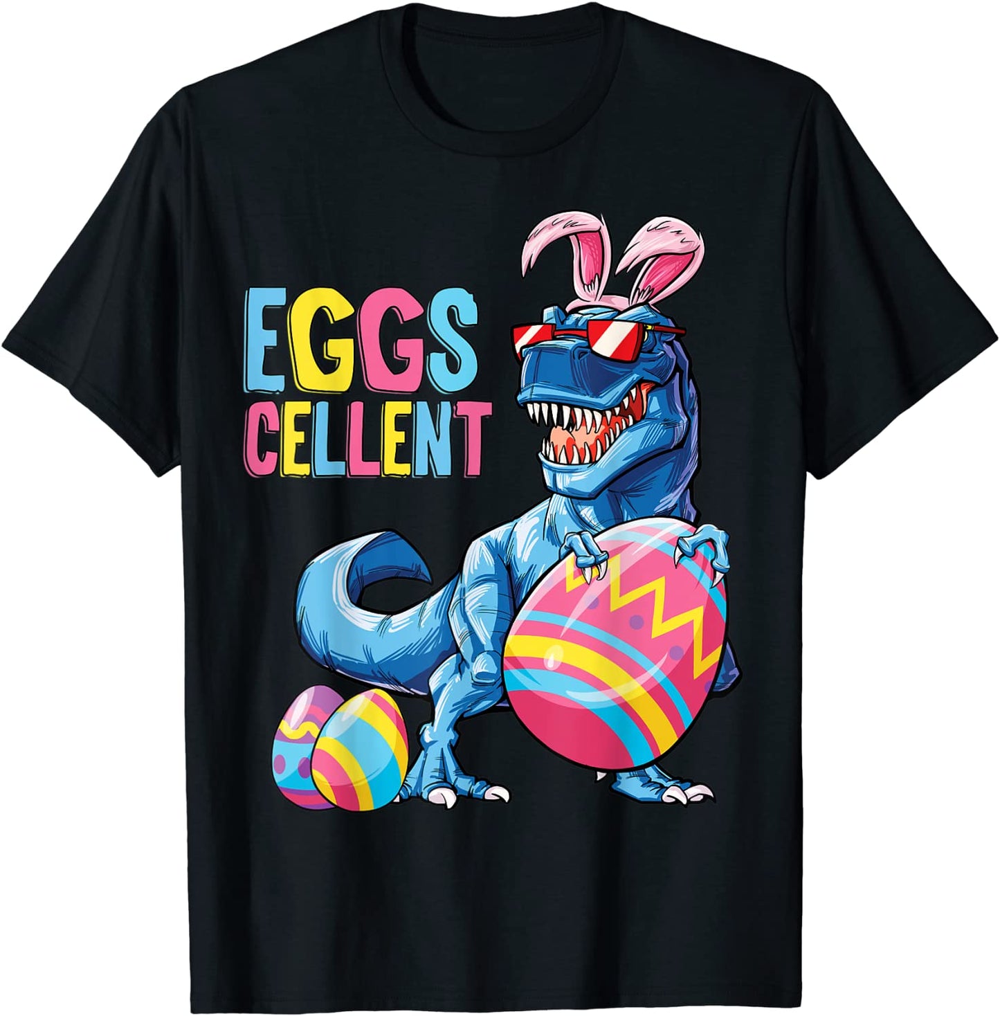 Easter Dinosaur Bunny T rex Boys Girls Kids Eggs Cellent T-Shirt