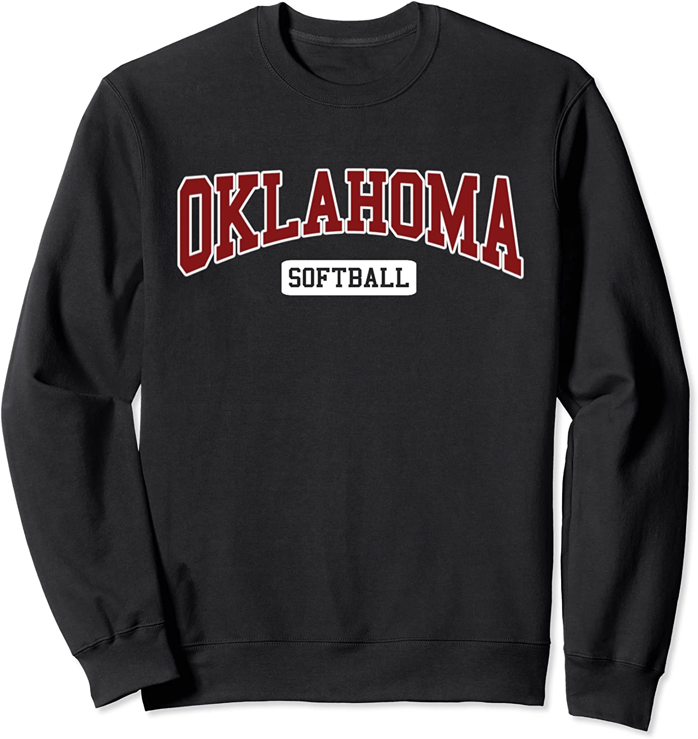 Oklahoma Softball Classic Retro Style Softball Player Sweatshirt