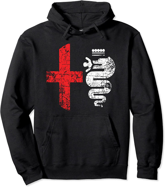 Alfa Car Drivers Stylish Grunge Logo Hoody Pullover Hoodie