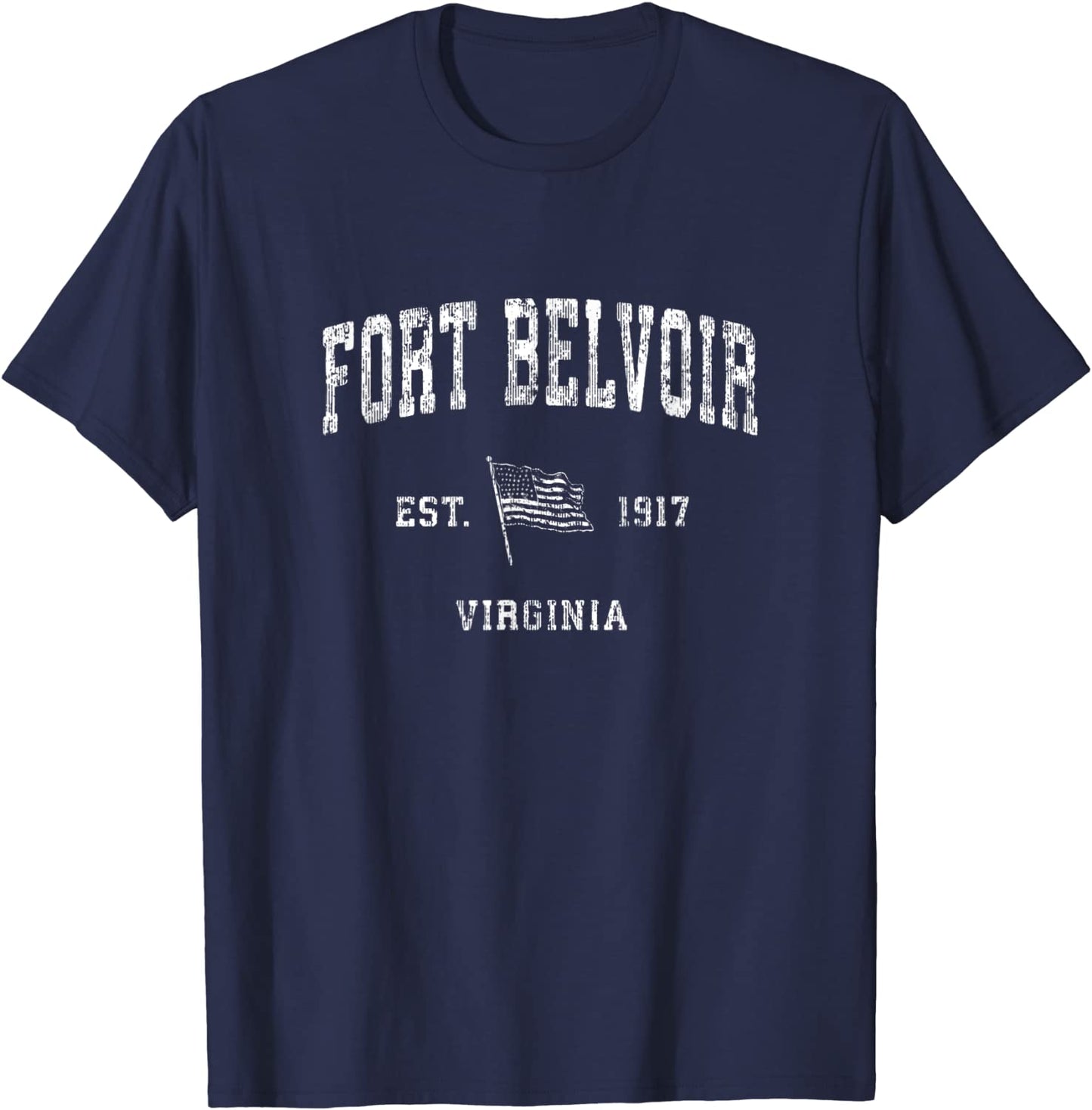 Fort Belvoir Virginia VA T-Shirt Vintage US Flag Sports Tee