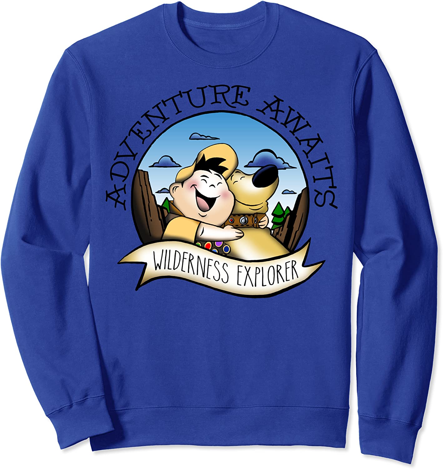 Disney Pixar Up Russell Dug Vintage Hug Sweatshirt