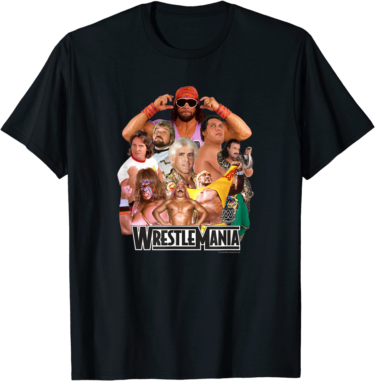 WWE Wrestlemania Collage T-Shirt