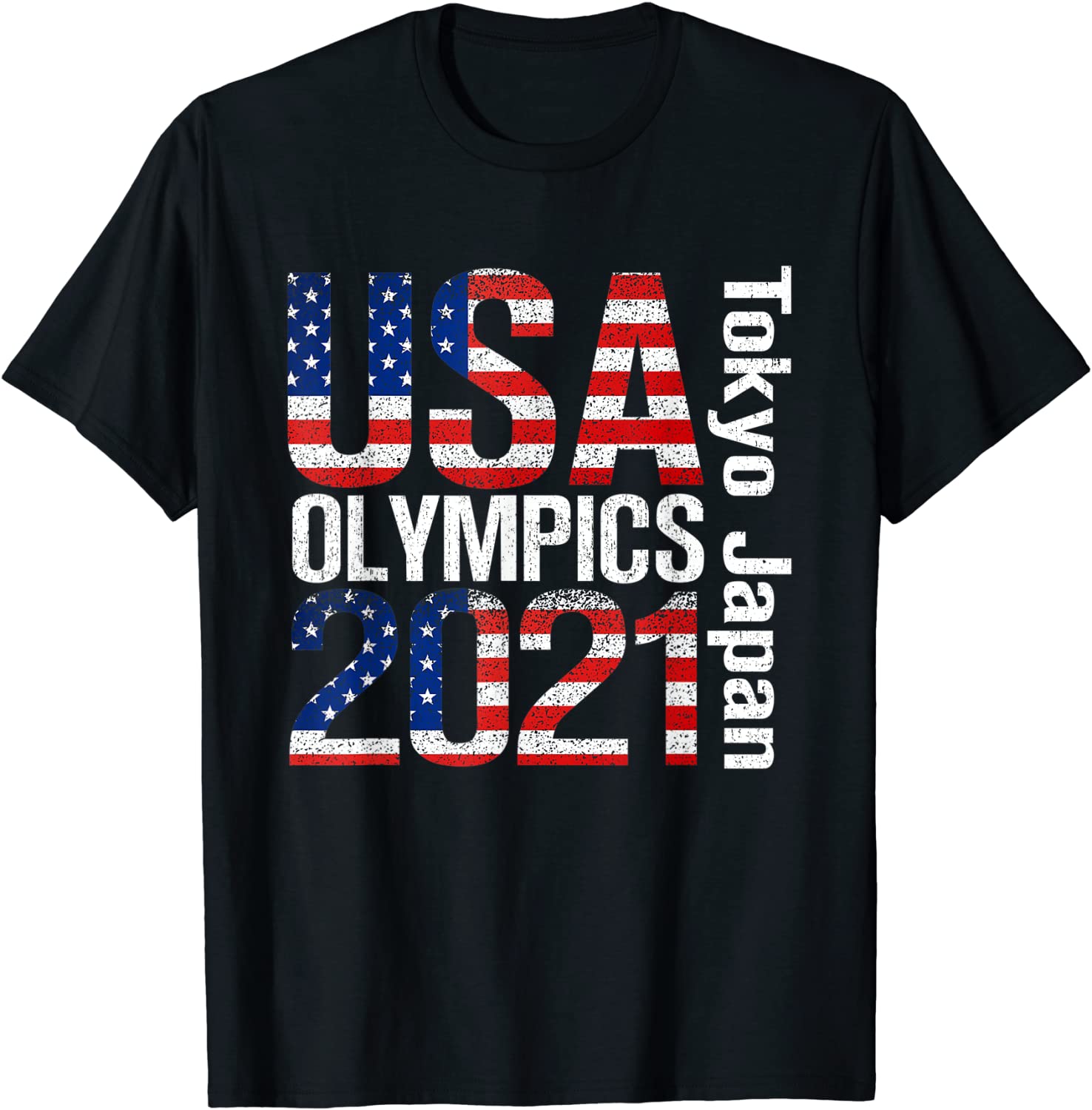 Tokyo Olympics 2021 USA Team American Flag For US Team Tee T-Shirt