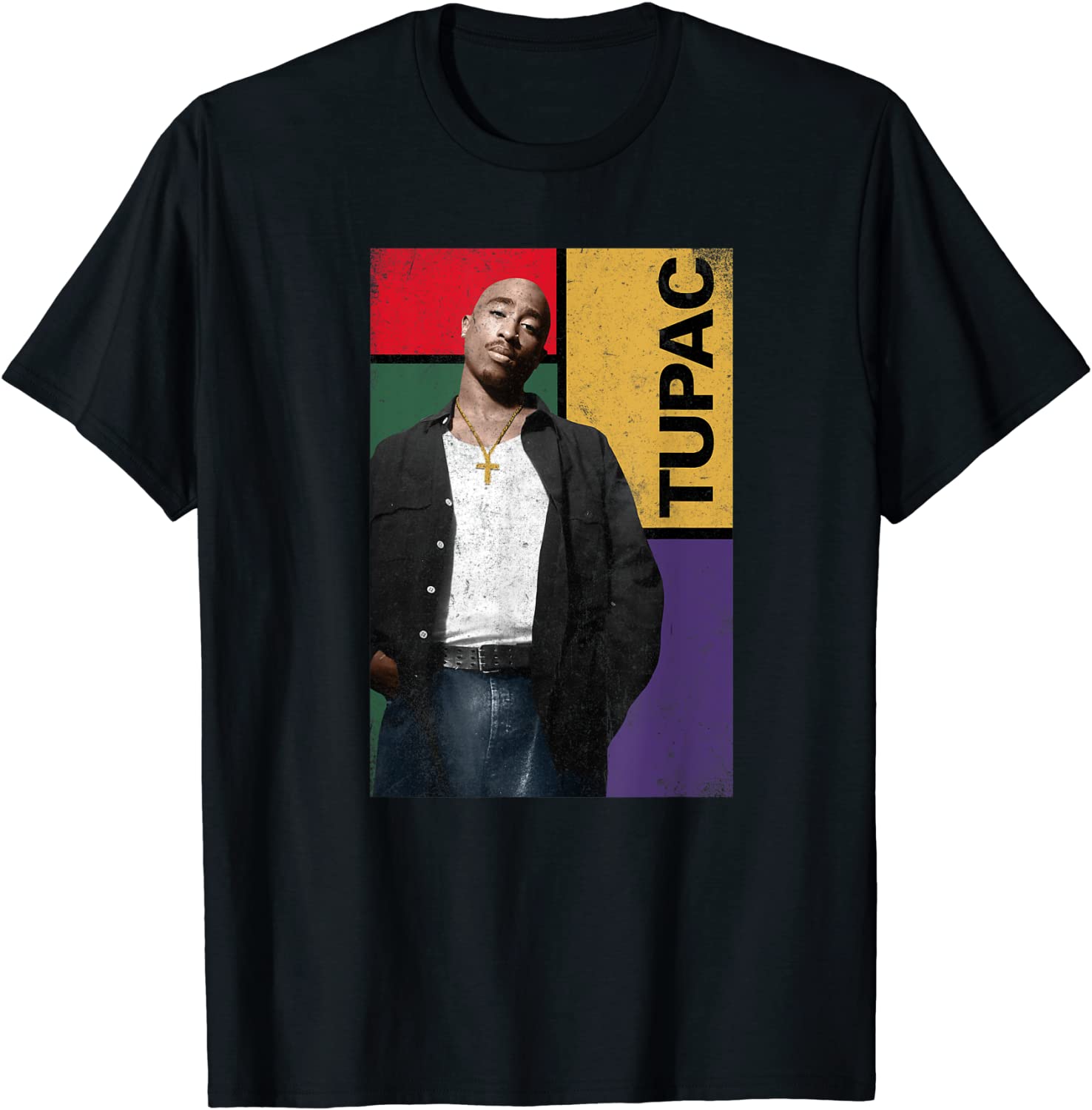 Tupac Vintage Squared T-Shirt