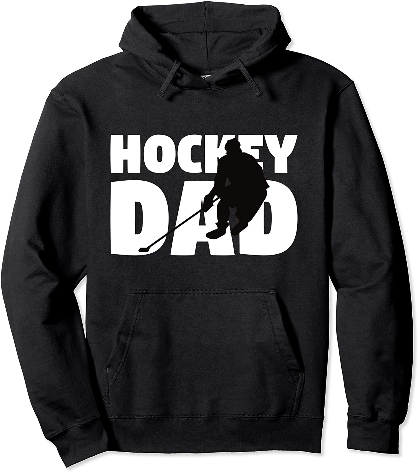 Hockey Dad Hoodie Hockey Silhouette Gift Father Pullover Hoodie