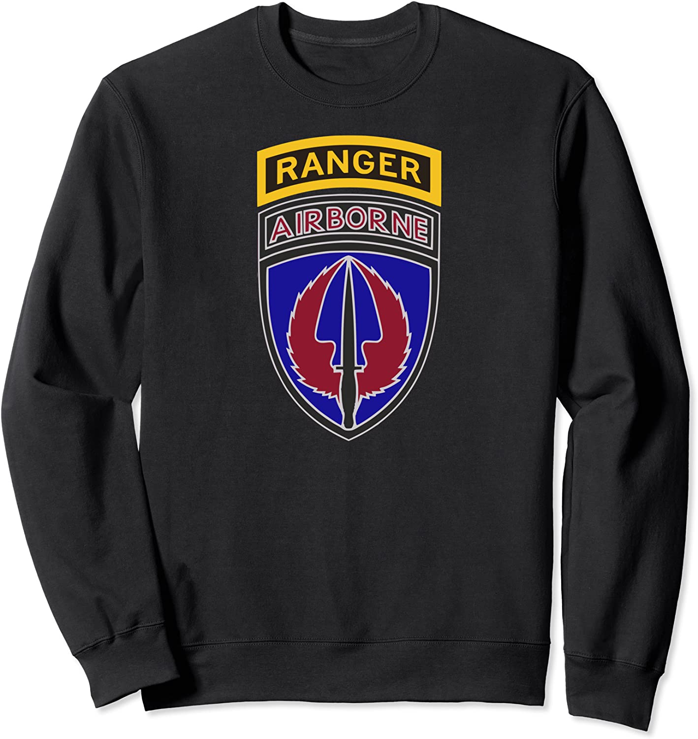 160th SOAR - USASOAC - Nightstalkers Ranger Tab - Center Sweatshirt