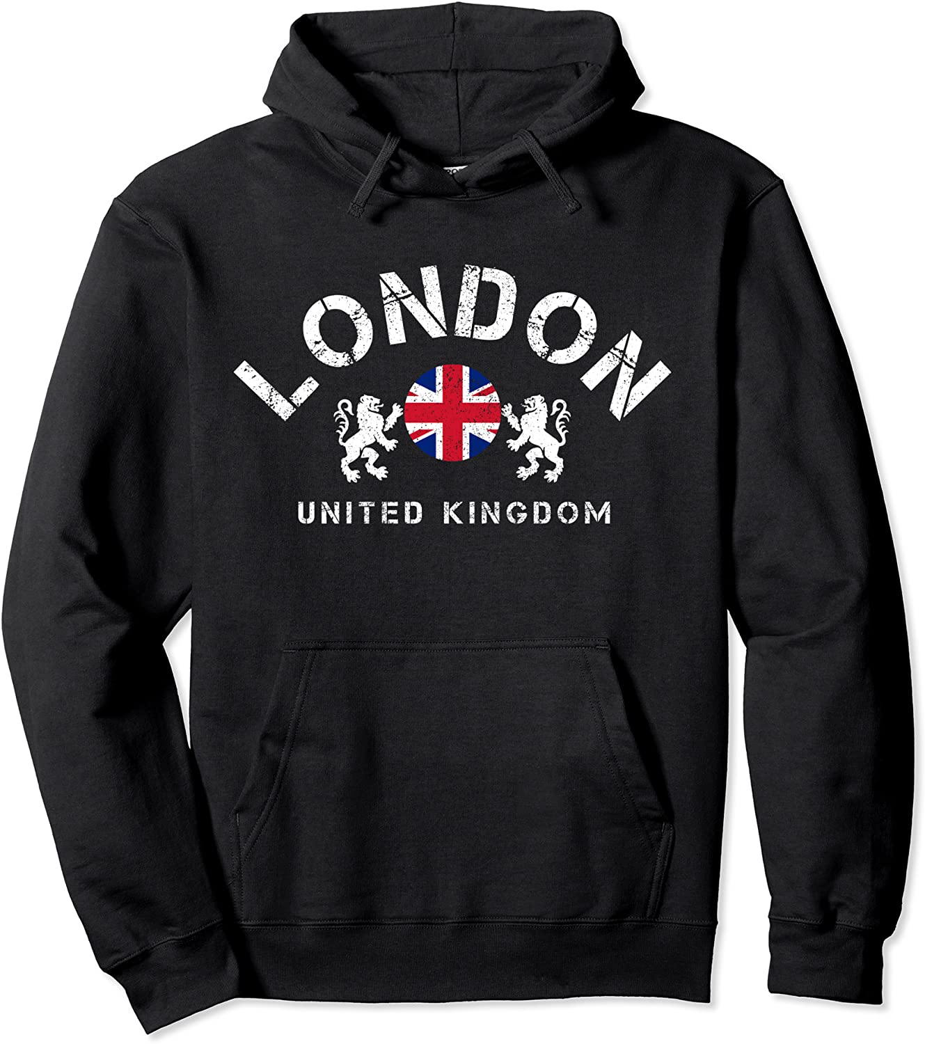 London UK United Kingdom Union Jack England Souvenir Gift Pullover Hoodie