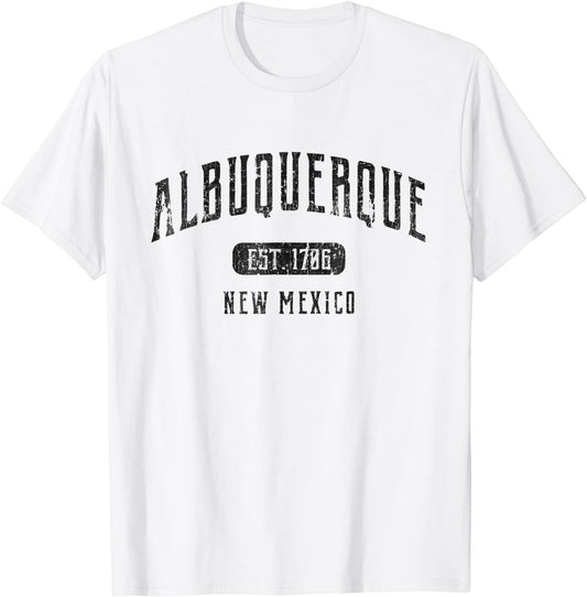 Albuquerque T-Shirt New Mexico Distressed Sports Design