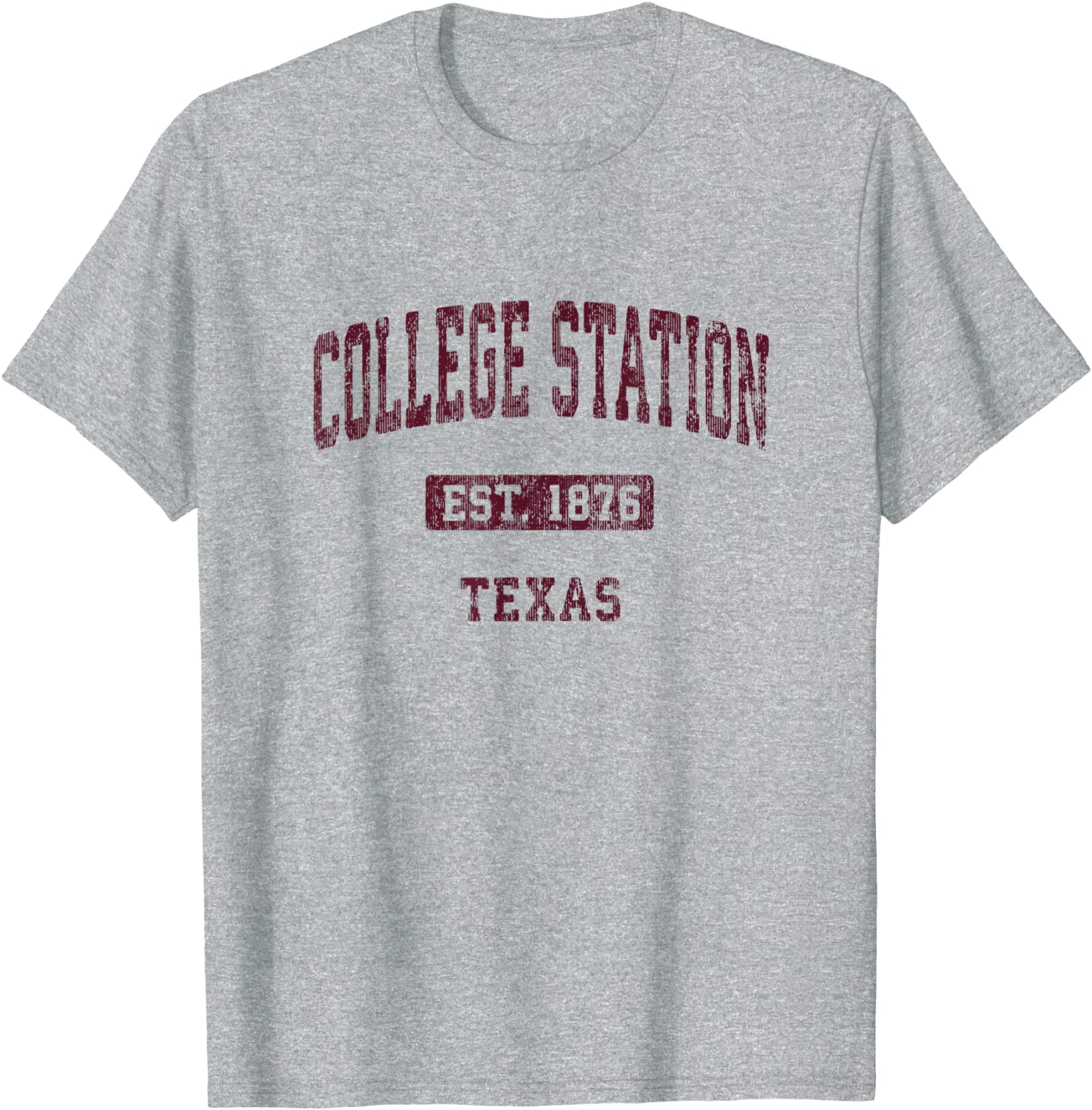 College Station Texas TX Vintage Athletic Sports Design T-Shirt