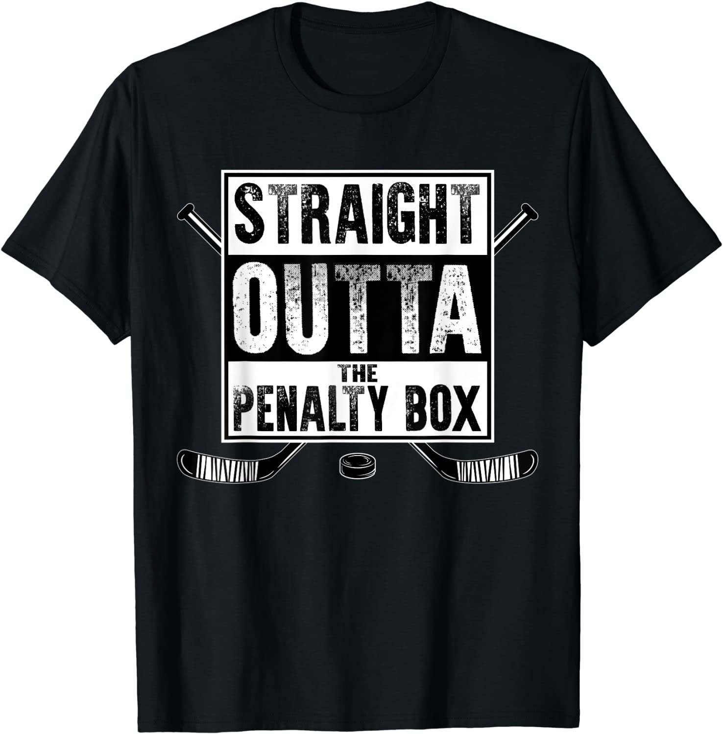 Ice Hockey Player Gift Straight Outta The Penalty Box Shirt T-Shirt