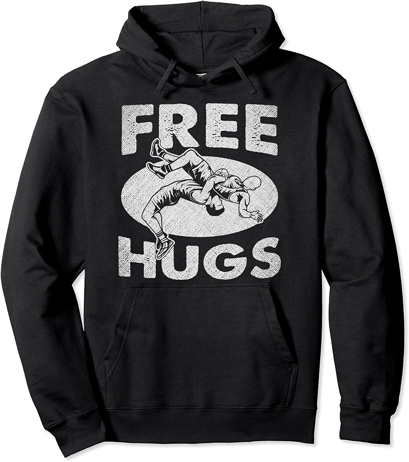Wrestling Shirts - Funny Free Hugs Wrestling Pullover Hoodie