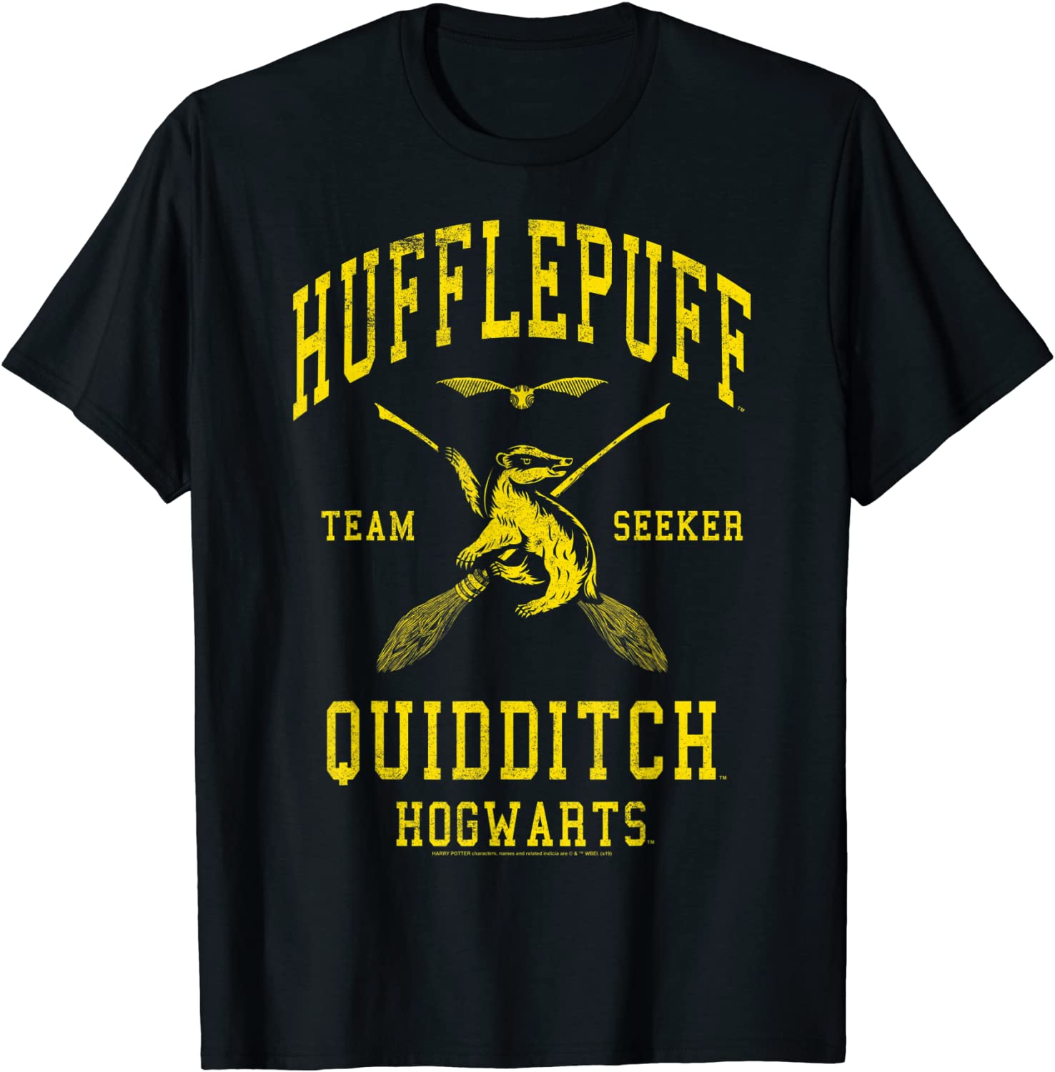 Harry Potter Hufflepuff Quidditch Team Seeker T-Shirt
