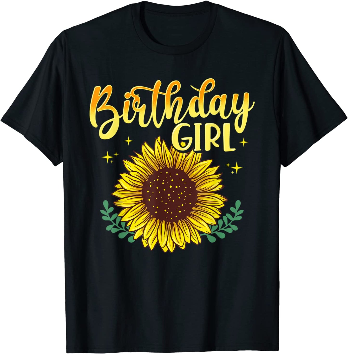 Sunflower Birthday Girl Party Family Matching T-Shirt