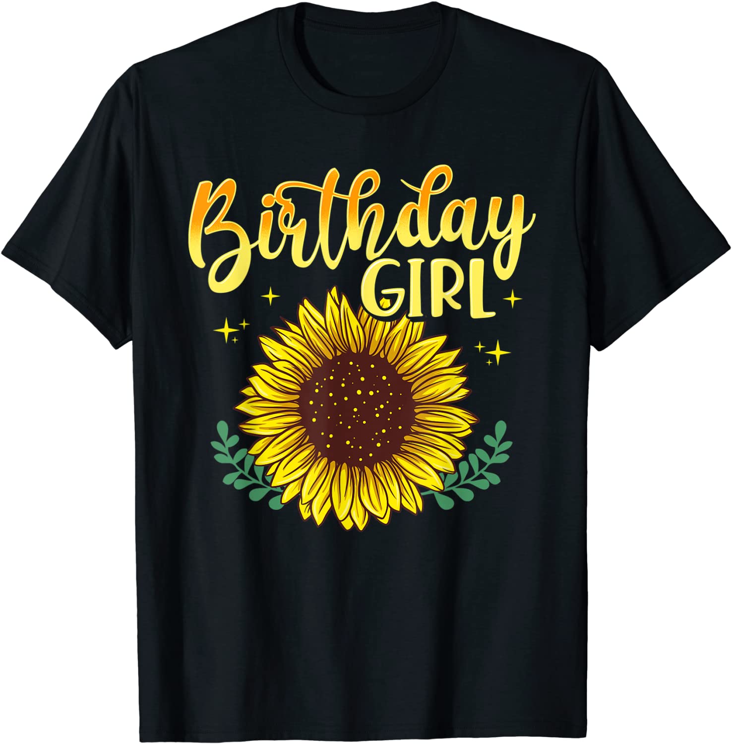 Sunflower Birthday Girl Party Family Matching T-Shirt