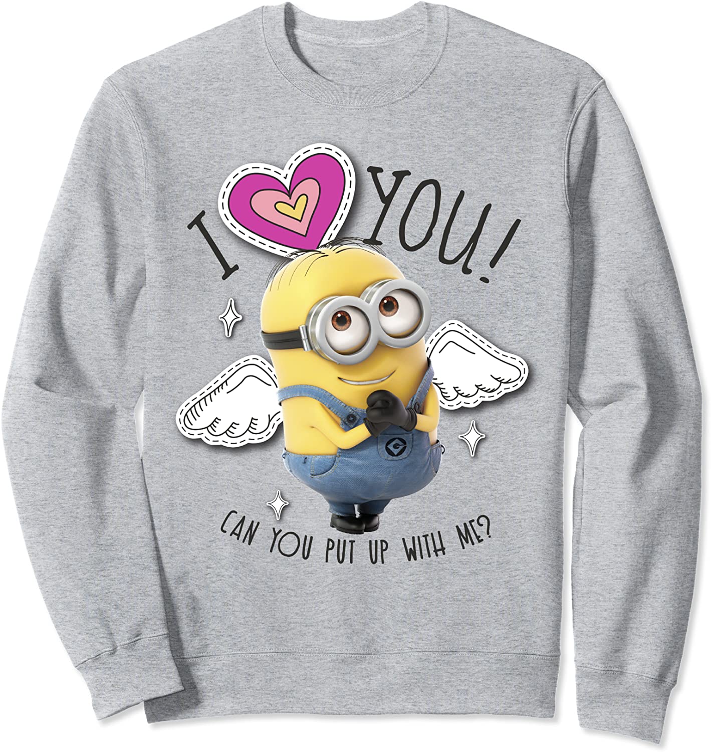 Despicable Me Minions I Love You Angel Wings Sweatshirt